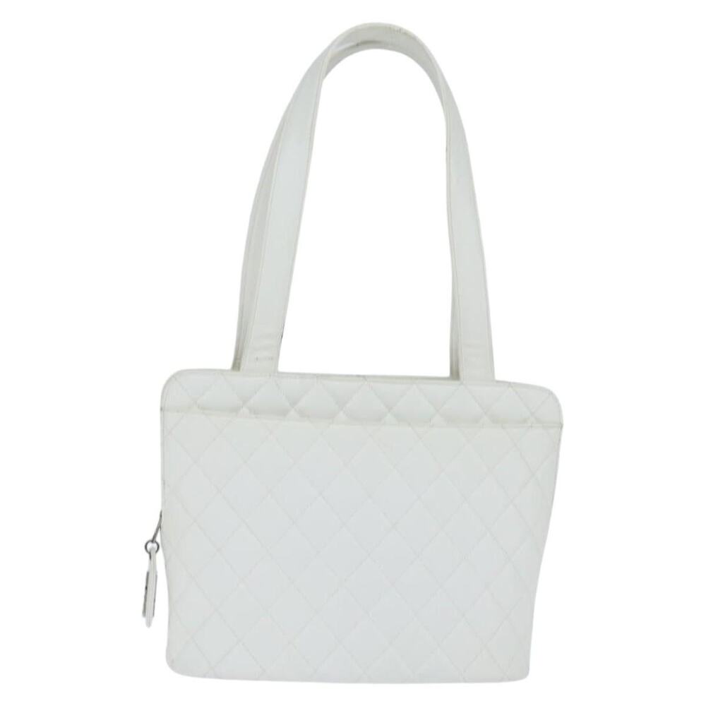Chanel Matelasse Tote Bag Caviar White
